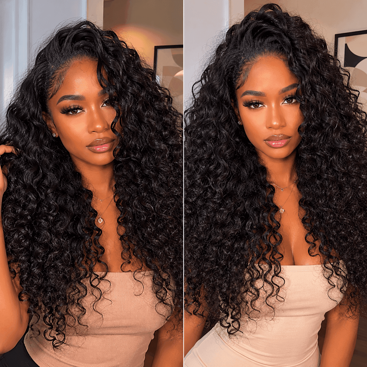 Reference image for Deep Wave Half Wig; exact specifications may differ