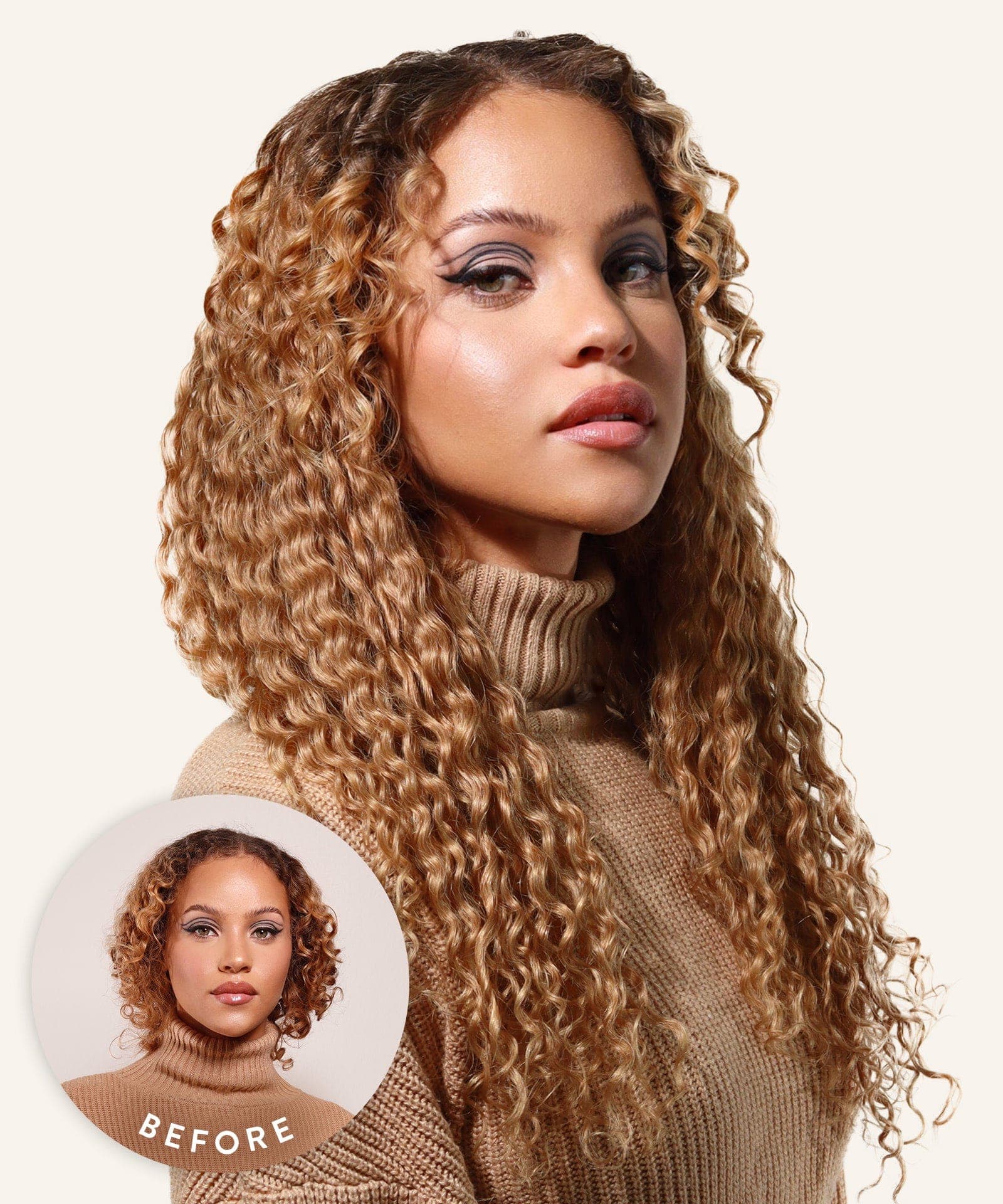Reference image for Burmese Curly Clip-In Set; exact specifications may differ