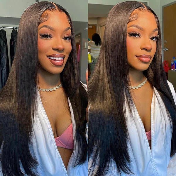Reference image for Custom Asymmetric Cut Wig; exact specifications may differ