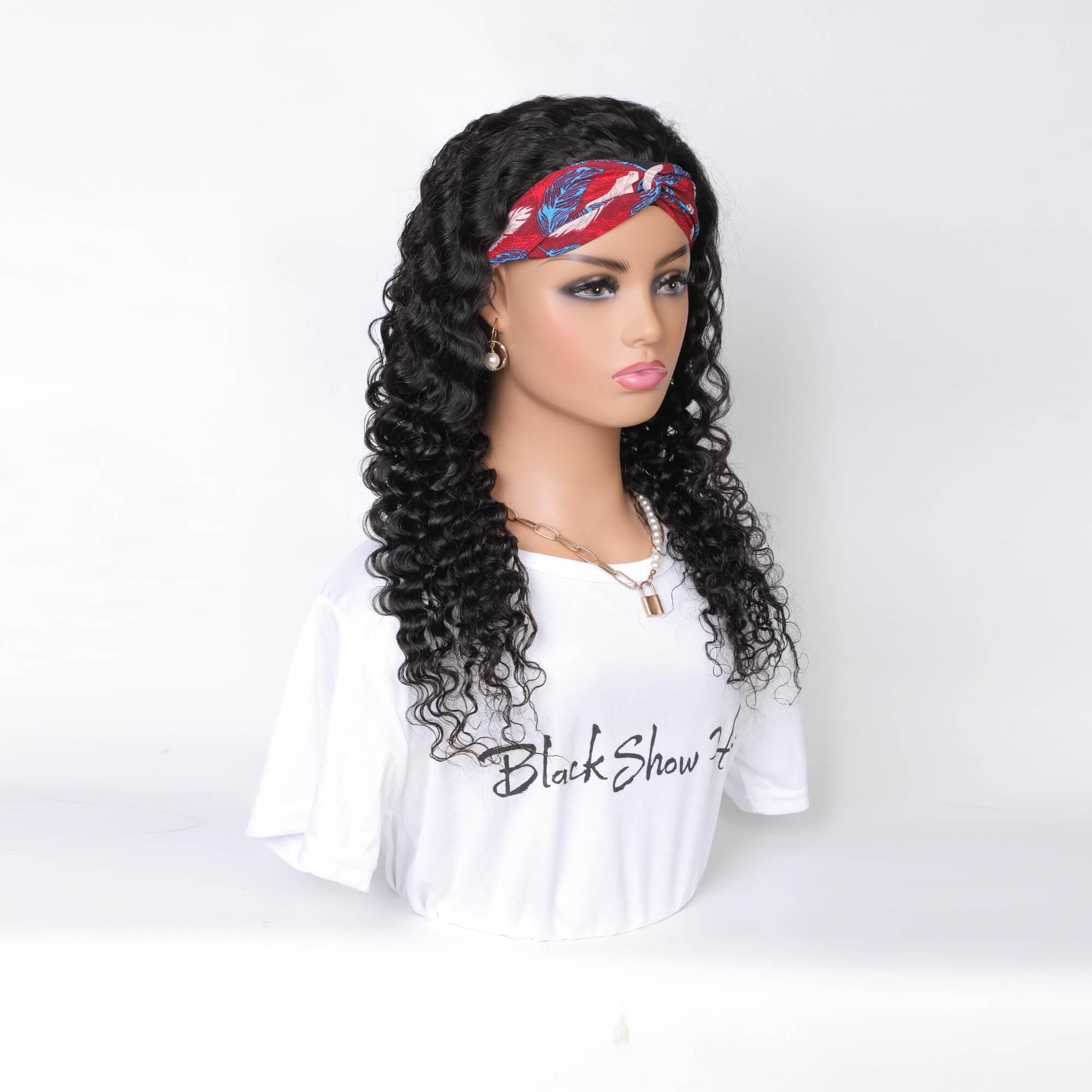Reference image for Water Wave Headband Wig; exact specifications may differ
