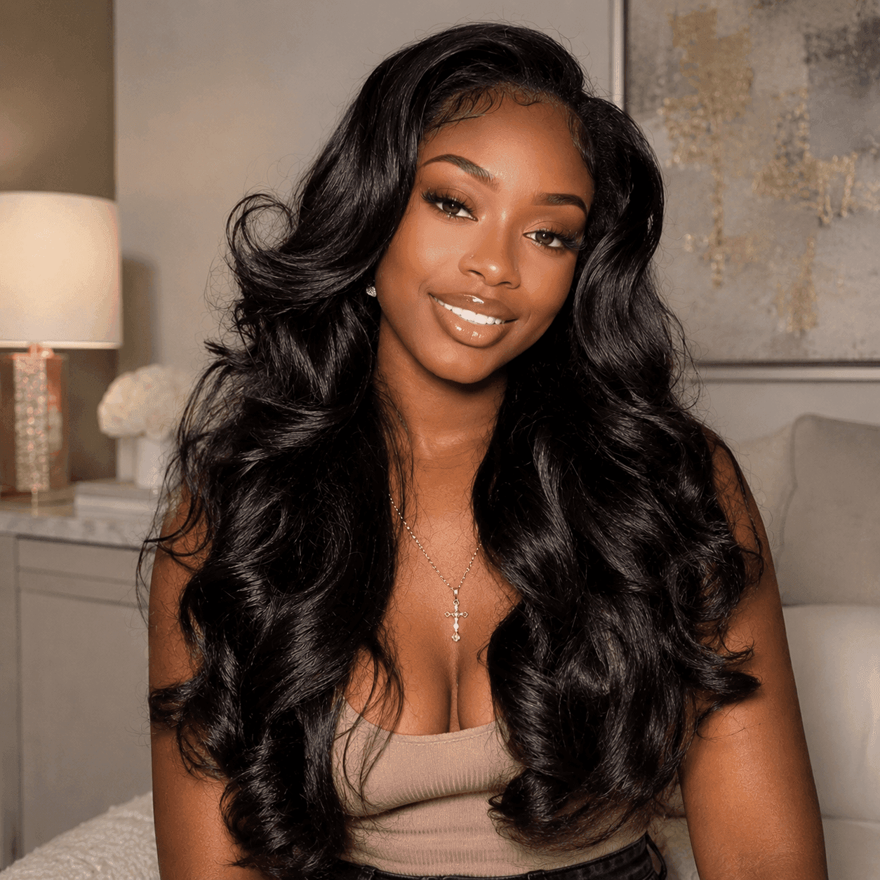 Reference image for Yaki Straight Half Wig; exact specifications may differ