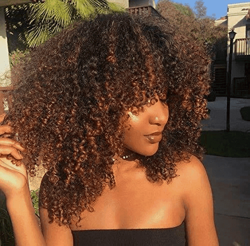 Reference image for Curly Fringe Ready Wig; exact specifications may differ