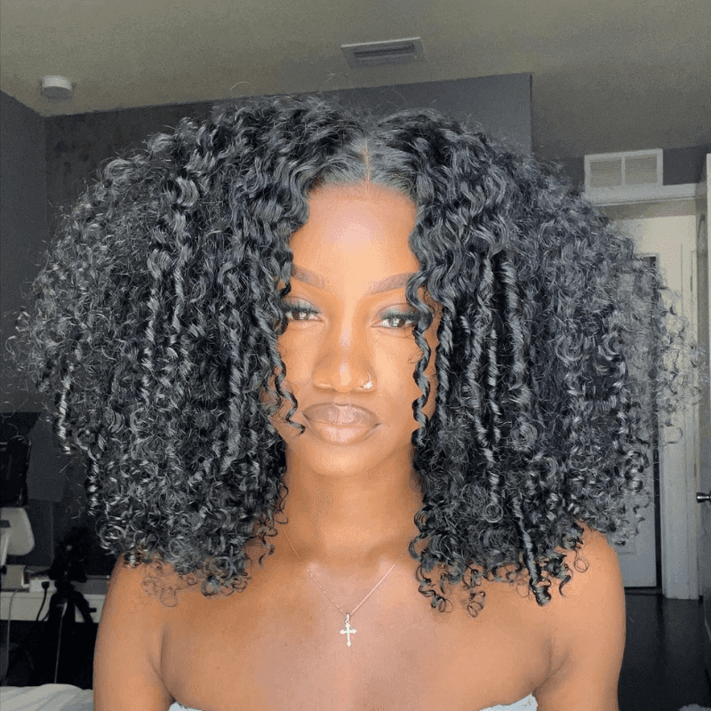 Reference image for Coily Closure Wig; exact specifications may differ